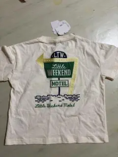 リトルウィークエンド　LW Lw タグ付き　Tシャツ　半袖　刺繍　背中
