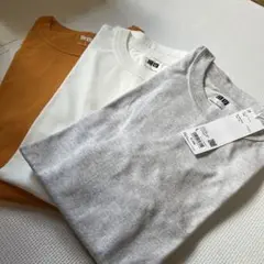 3点セット ユニクロU クルーネックTシャツ 半袖 L