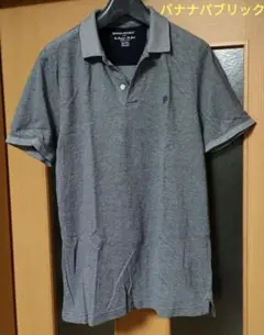 バナナリパブリック ポロシャツ ＸＬ グレー