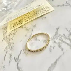楽天購入 イエローゴールドK10ダイヤモンド 指輪 13号