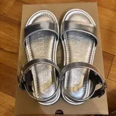 CITEN シルバー ストラップサンダルSサイズ