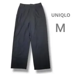 UNIQLO ユニクロ　ブラック ワイドパンツ Mサイズ　シンプル　即日発送