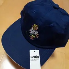 【Katin】ケイティン ネイビー刺繍キャップ デッドストック（新品タグ付）
