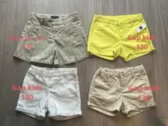 4点 Gap kids ラルフローレン 130 ショートパンツ まとめ売り