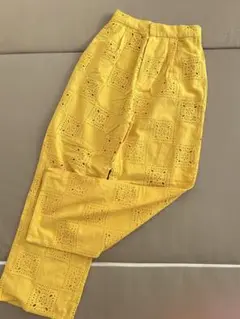 SIMPLICITÉ シンプリシテェ　レースパンツ　イエロー