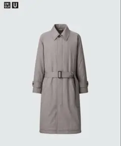 UNIQLO U パデッドステンカラーコート　グレーM