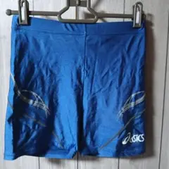 ASICS ショートタイツ青