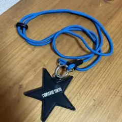 CONVERSE TOKYO スマートフォンストラップ スタバ×CONVERSE TOKYO スマートフォンストラップ ネイビー