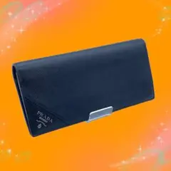 《超美品》 プラダ サフィアーノ レザー 長財布 ブラック