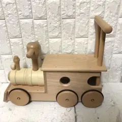 美品！ KOIDE コイデ 汽車ポッポ 木輪 手押し車 木製玩具 日本製 木製