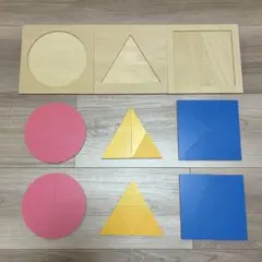 こぐま会 基本図形パズル 4片 木枠