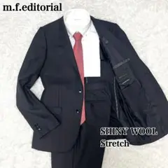 エムエフエディトリアル スーツ セットアップ ストレッチ ビジネス チェック