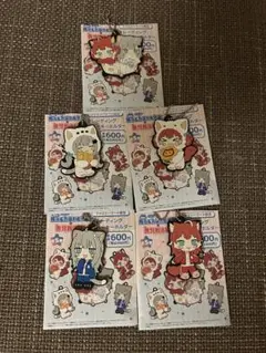 未使用　赤見かるび　Nachoneko ラバーキーホルダー　コンプ