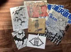 浦沢直樹　直筆　サイン　半世紀の男　ポストカード　浦沢直樹展　パンフレット 入手困難 直筆サイン入り 浦沢直樹 半世紀の男 love songs