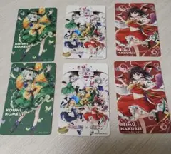 東方Project 博麗神社夏祭り　キャラクターカード　3種6枚