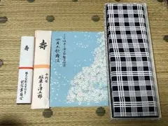 坂東流浴衣反物 坂東三津五郎襲名記念品・筋書