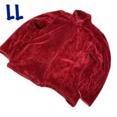 【ふわふわアウター】赤色 LLサイズ♡エルエル レッド