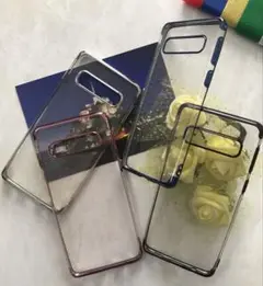 GalaxyS10 シンプル　メタリック感フレームTPUケース