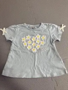 フタフタ　フラワー　Tシャツ　80
