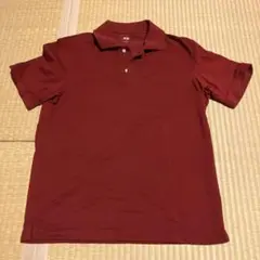 ⚠️最終価格❗️UNIQLOユニクロ　半袖ポロシャツ　バーガンディ　Mサイズ※美品