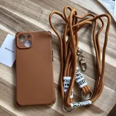 Iphone13ブラウン スマホケース