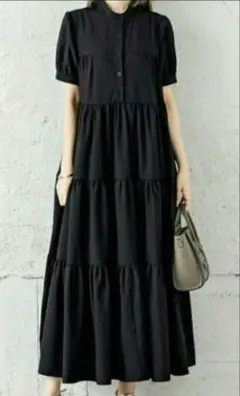 新品　未使用　ワンピース　ロングワンピース　半袖　Mサイズ