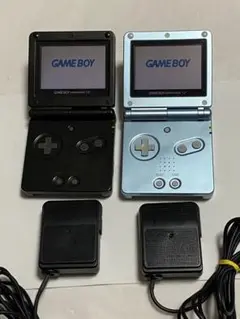 GBASP本体2台セット 動作品ですがジャンク(ゲームボーイアドバンスSP