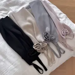 トリートユアセルフ　Rose motif knit camisole トップス