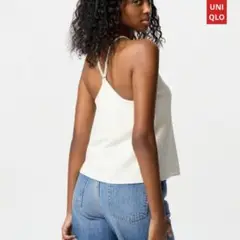 未使用タグ付き【UNIQLO】クレープジャージーブラキャミソール