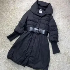 【美品】タトラス ウールカシミヤ ロングダウンコート バルーン型 ベルト付