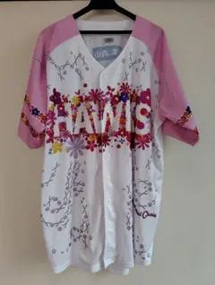 HAWKS 花柄ユニフォーム ピンクリボン