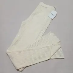 Ｗ closet　コットンストレッチレギンス　スリット入り