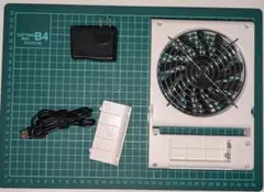 ドウシシャ スリムコンパクトファン USB給電、乾電池