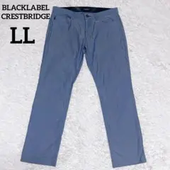 美品　ブラックレーベルクレストブリッジ　パンツ　スラックス　青　チェック　LL