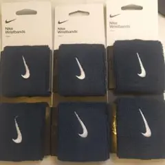 Nikeリストバンド ネイビー　新品 6個セット