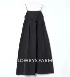 LOWRYS FARM ブラック キャミワンピース フリーサイズ