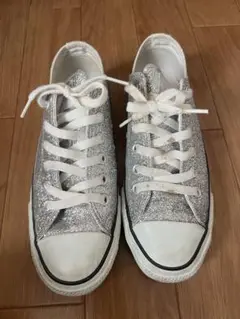 CONVERSE シルバーグリッター スニーカー 24cm