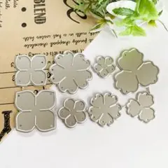 【1466】カッティングダイ 花 ミックス 600円