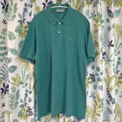 LACOSTE ポロシャツ フランス製 サイズ 7 ターコイズ フレンチラコステ