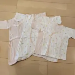【新生児50-60】【新品未使用】動物柄コットンベビー肌着セット