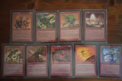 MTG 赤 旧枠 9枚　モグの下働き／怒り狂うゴブリン／Aftershock