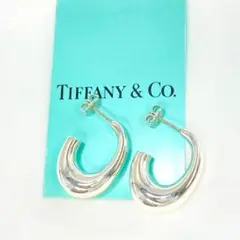 《美品》Tiffanyu0026Co. ハーフ フープ ピアス Ag925