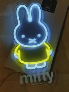 miffy スタジオクリップ ネオン ライト オブジェ ミッフィー 70th