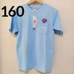 【新品】EXPO2025 ミャクミャク Tシャツ 胸刺繍　160　水色