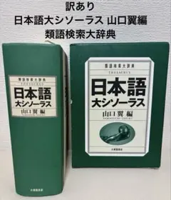訳あり　日本語大シソーラス 山口翼編　類語検索大辞典