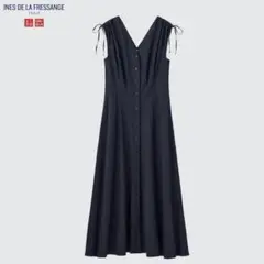 UNIQLO×INES コットンフレアVネックワンピース