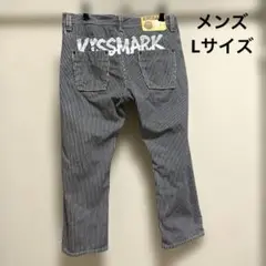 Kissmark【メンズデニムジーパンLサイズ】ストライプ