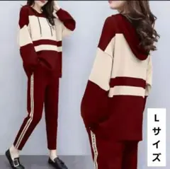 韓国 セットアップ　上下セット　ジャージ　スウェット　ジム 　Lサイズ