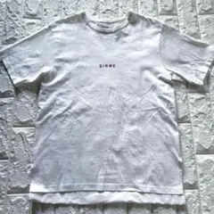 大人気✨SINME Tシャツ フリー 板谷由夏 シンメ 白 ロゴ 刺繍 半袖