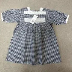 サマンサモスモス　ラーゴム　レース×ピンタックワンピース　M